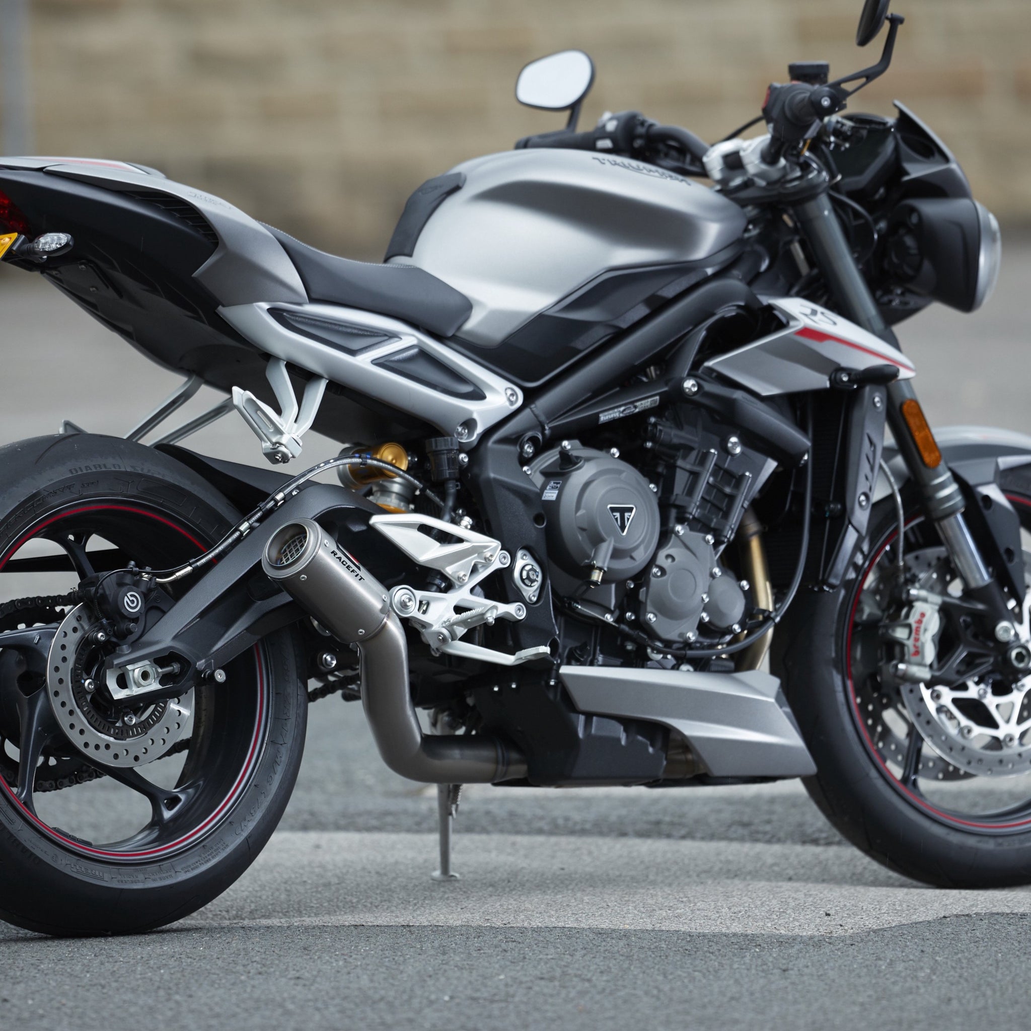 RACEFIT Triumph Street Triple 765/S マフラー Street Triple 765 RS / S A2 660 2017-22 Black Edition – RACEFIT